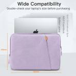 JETech MacBook Air/Pro anta (15 in)-Light Purple