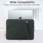JETech MacBook Air/Pro anta (15 in)-Dark Grey