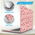 IBENZER MacBook Air M3 Sert Kabuk Klf (13.6 in)-Cherry