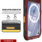 Punkcase iPhone 16 Su Geirmez Extreme 2.0 Klf-Red Black