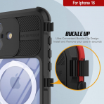 Punkcase iPhone 16 Su Geirmez Extreme 2.0 Klf-Black