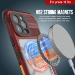 Punkcase iPhone 16 ProMax Su Geirmez Extreme 2.0 Klf-Red Black
