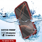 Punkcase iPhone 16 ProMax Su Geirmez Extreme 2.0 Klf-Red Black