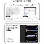MOFT Apple iPad Air M2/M3 Folio Klf (13 in)-Jet Black 