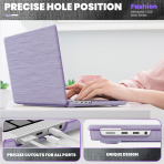 Batianda MacBook Air M4 Kickstandl Klf (13 in)-Purple