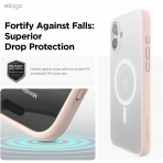 elago Apple iPhone 16 Plus Hybrid effaf Klf-Matte Pink