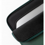 Comfyable Deri Laptop antas (13-14 in)-Midnight Green