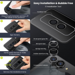 WSKEN Galaxy Z Flip 7 Kamera Lens Koruyucu-Black