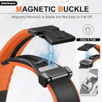 WestEagle Apple Watch 10 46mm Deri Kay-Orange 