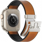 WestEagle Apple Watch 10 46mm Deri Kay-Light Brown