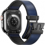 WestEagle Apple Watch 10 46mm Deri Kay-Blue 