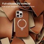 TORRAS iPhone 16 Pro Ostand Q3 VegSkin Klf-Pearl White