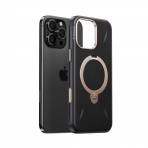 TORRAS iPhone 16 Pro Ostand Q3 VegSkin Klf-Obsidian Black 