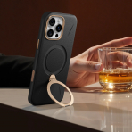 TORRAS iPhone 16 Pro Ostand Q3 VegSkin Klf-Amber Brown