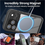 AlCase iPhone 17 Pro Max Su Geirmez MagSafe Klf -Black