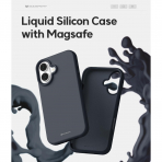 Goospery Apple iPhone 16 Plus Liquid Klf-Navy