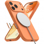 Rin gke Apple iPhone 17 Pro Max Silikon Klf-Tangerine