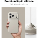 Rin gke Apple iPhone 17 Pro Max Silikon Klf-Stone