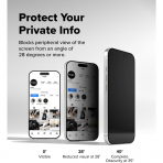 Rin gke iPhone Air Privacy Ekran Koruyucu(2 Adet)
