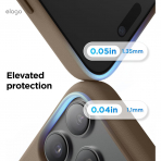 elago Apple iPhone 17 Pro Manyetik Deri Klf-Taupe