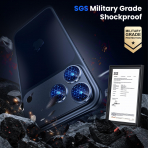 WSKEN Apple iPhone 17 Pro Kamera Koruyucu-Blue Titanium