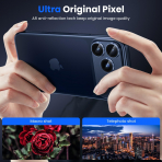 WSKEN Apple iPhone 17 Pro Kamera Koruyucu-Blue Titanium