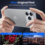 WSKEN Apple iPhone 17 Pro Kamera Koruyucu-Glitter