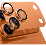 WSKEN Apple iPhone 17 Pro Kamera Koruyucu-Orange Titanium