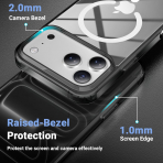 Temdan Apple iPhone 17 Pro Max effaf Klf -Black