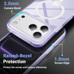 Temdan Apple iPhone 17 Pro Max effaf Klf -Purple