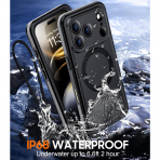 Temdan Apple iPhone 17 Pro Su Geirmez Mag Klf 