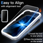 JETech iPhone 17 Pro Privacy Mat Ekran Koruyucu(2Adet)