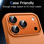 JETech Apple iPhone 17 Pro Max Kamera Koruyucu-Orange