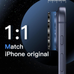 JETech Apple iPhone 17 Pro Max Kamera Koruyucu-Black