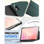 INFILAND Samsung Galaxy Tab S11 Ultra Standl Klf-Midnight Green