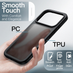 JETech Apple iPhone 17 Pro Max Mat Klf-Black