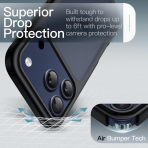 JETech Apple iPhone 17 Pro Max Mat Klf-Black