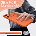 JETech Apple iPhone 17 Pro Max Silikon Klf -Orange