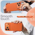 JETech Apple iPhone 17 Pro Max Silikon Klf -Orange