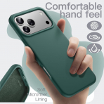 JETech Apple iPhone 17 Pro Max Silikon Klf -Midnight Green