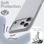 JETech Apple iPhone 17 Pro Max Silikon Klf -Grey
