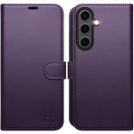 OCASE Samsung Galaxy S25 Plus Deri Czdan Klf-Dark Purple