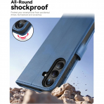 OCASE Samsung Galaxy S25 FE Deri Czdan Klf-Light Blue