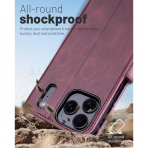 OCASE Apple iPhone 17 Pro Max C�zdan K�l�f-Mulberry