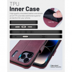 OCASE Apple iPhone 17 Pro Max C�zdan K�l�f-Mulberry