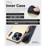 OCASE Apple iPhone 17 Pro Max C�zdan K�l�f-Gold