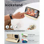 OCASE Apple iPhone 17 Pro Max C�zdan K�l�f-Gold