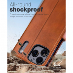 OCASE Apple iPhone 17 Pro Max C�zdan K�l�f-Brown