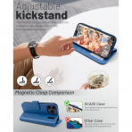 OCASE Apple iPhone 17 Pro Max C�zdan K�l�f-Light Blue