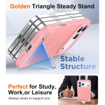 Temdan Apple iPhone 17 Pro Max Standl Klf-Pink